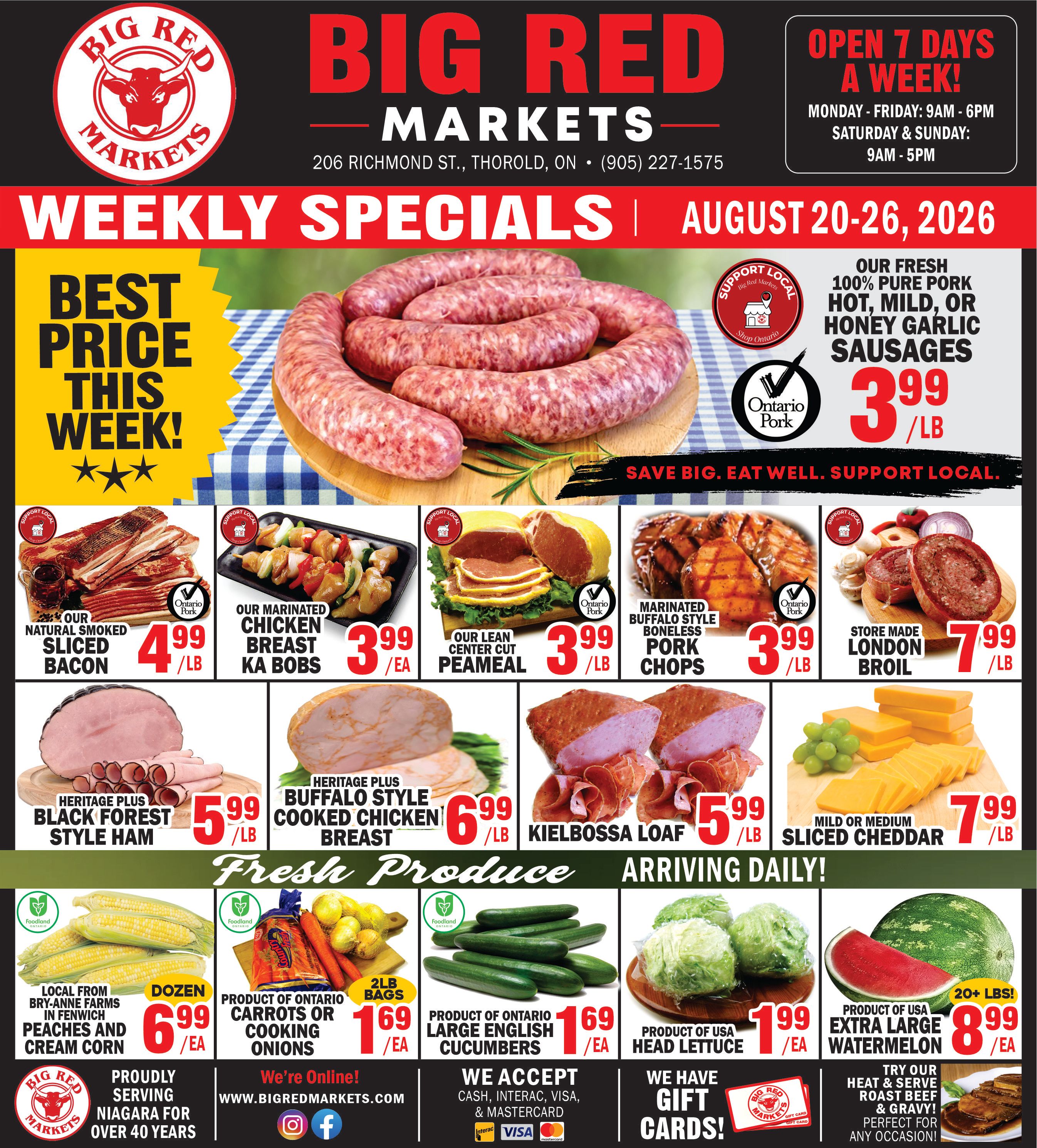 Big Red Markets Flyer August 20 to 26