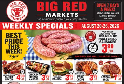 Big Red Markets Flyer August 20 to 26