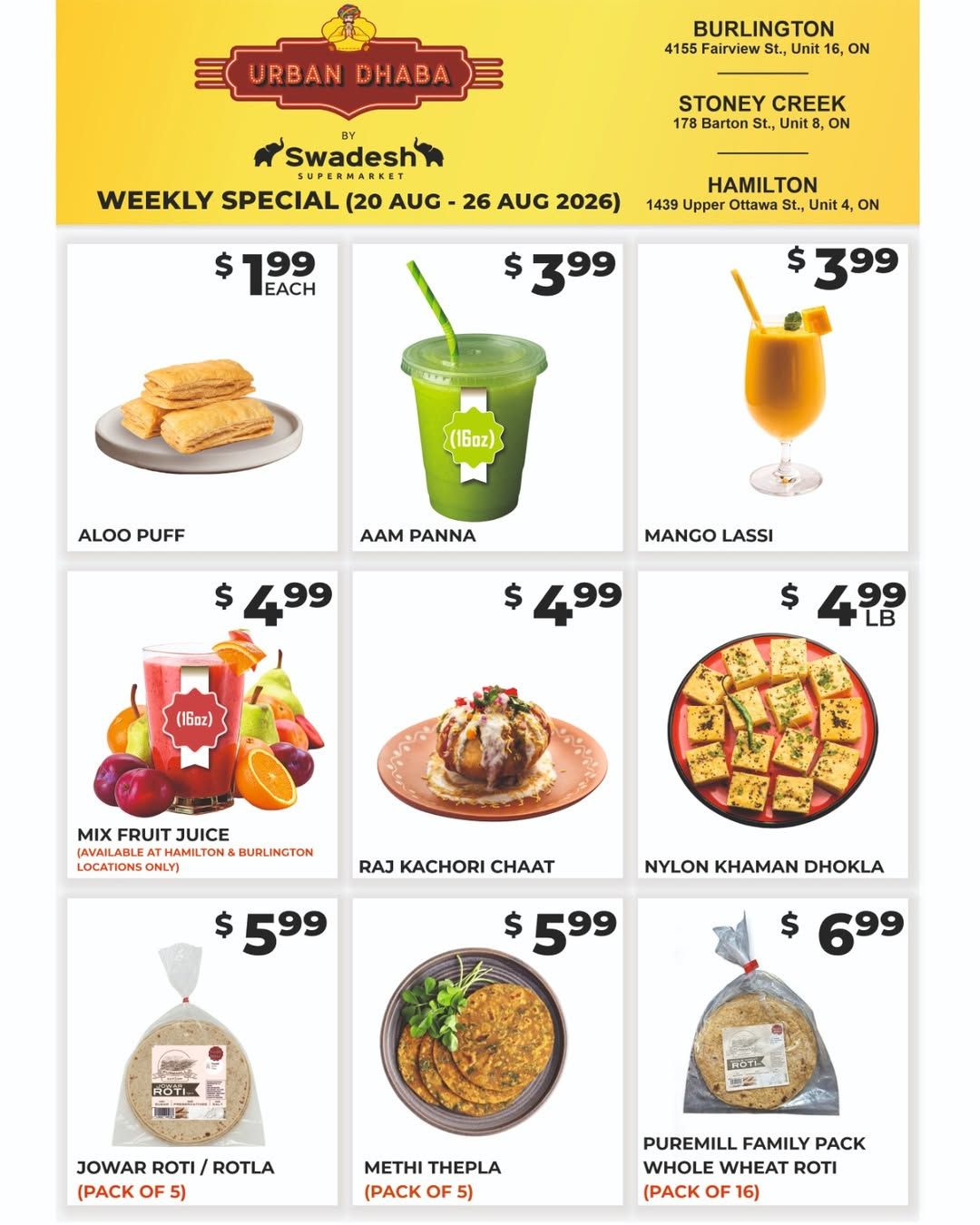 Swadesh Supermarket Flyer August 20 to 26