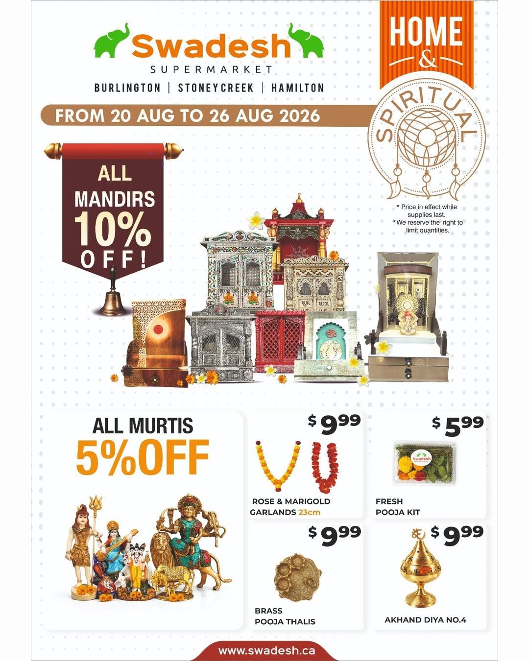 Swadesh Supermarket Flyer August 20 to 26