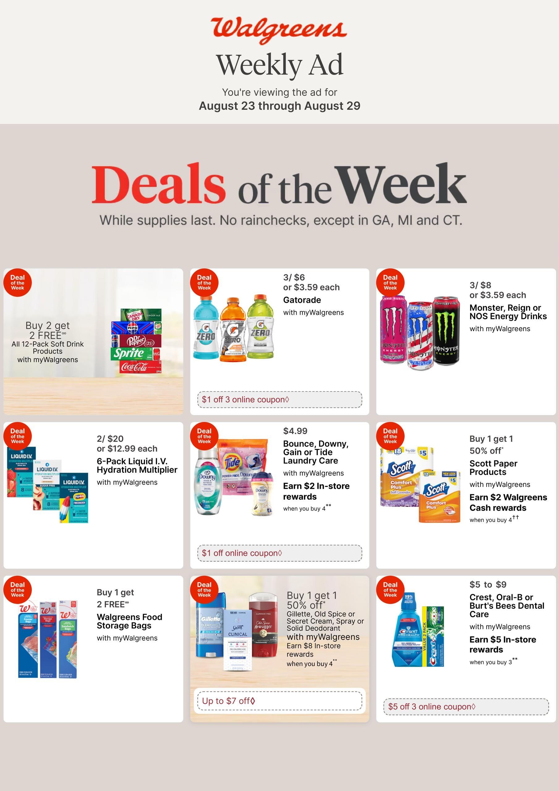 Walgreens (IL, IN) Weekly Ad August 23 - 29, 2026