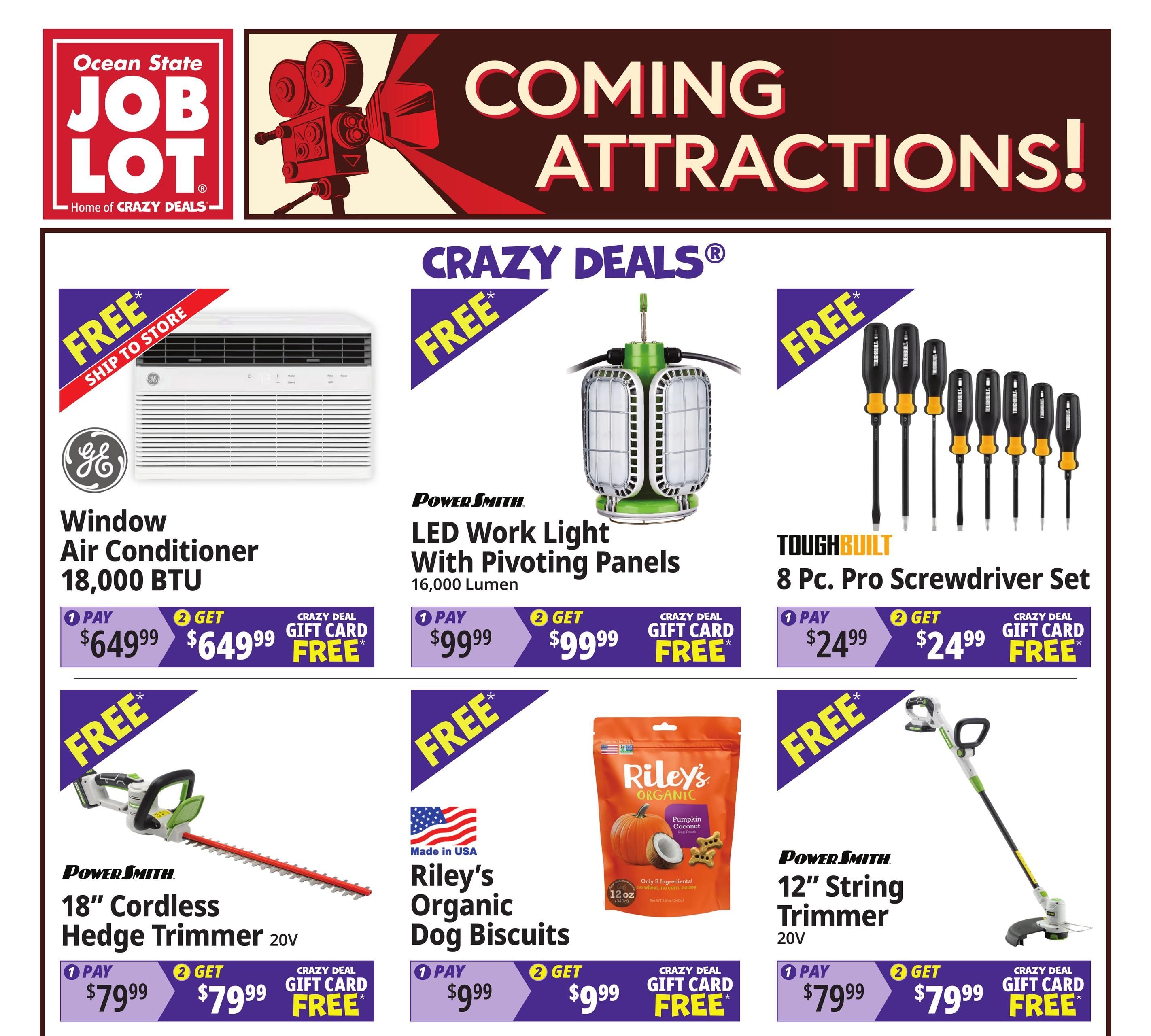 Ocean State Job Lot Coming Attractions Weekly Ad August 20 - 26, 2026