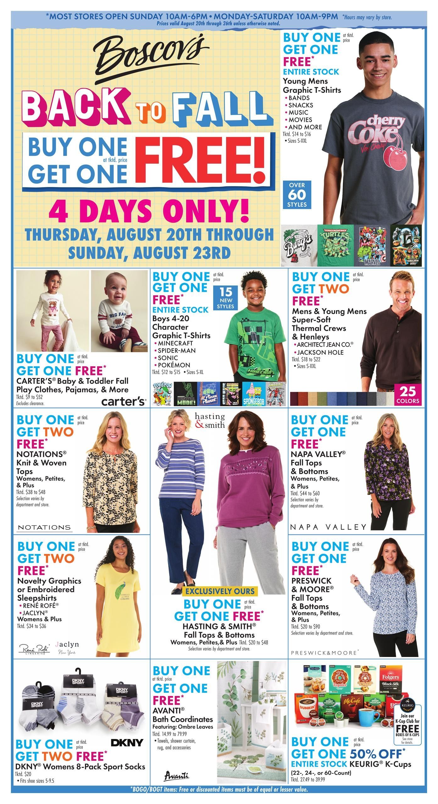 Boscov's (Bethany Beach Area, DE) Boscov’s Weekly Weekly Ad August 20 - 26, 2026