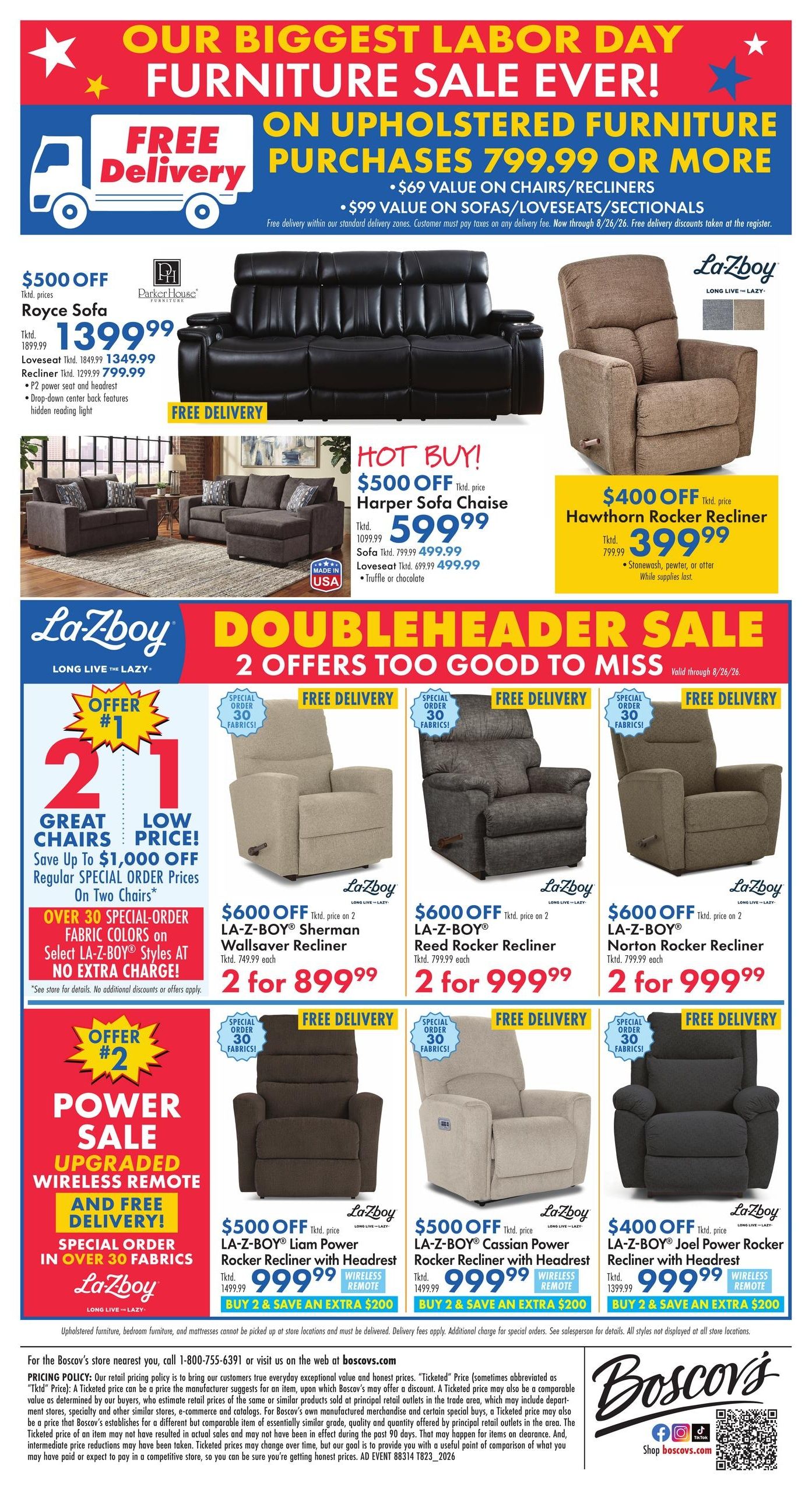 Boscov's (Camden Wyoming Area, DE) Boscov’s Weekly Weekly Ad August 20 - 26, 2026