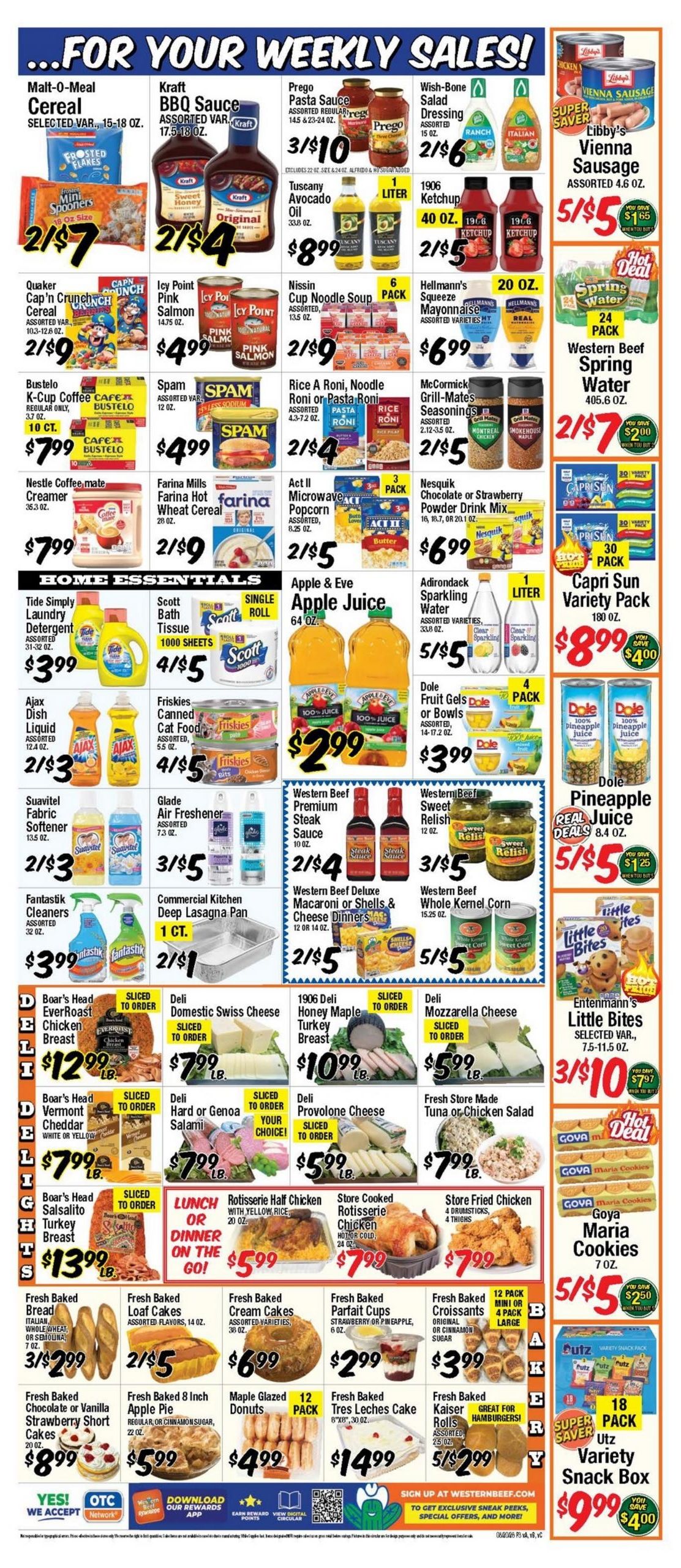 Western Beef Weekly Ad August 20 - 26, 2026