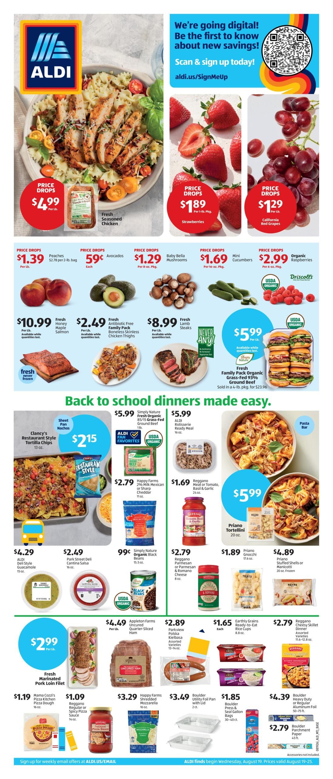 ALDI (AL, AR, GA, IL, KY, MO, MS, TN) Weekly Ad August 19 - 25, 2026