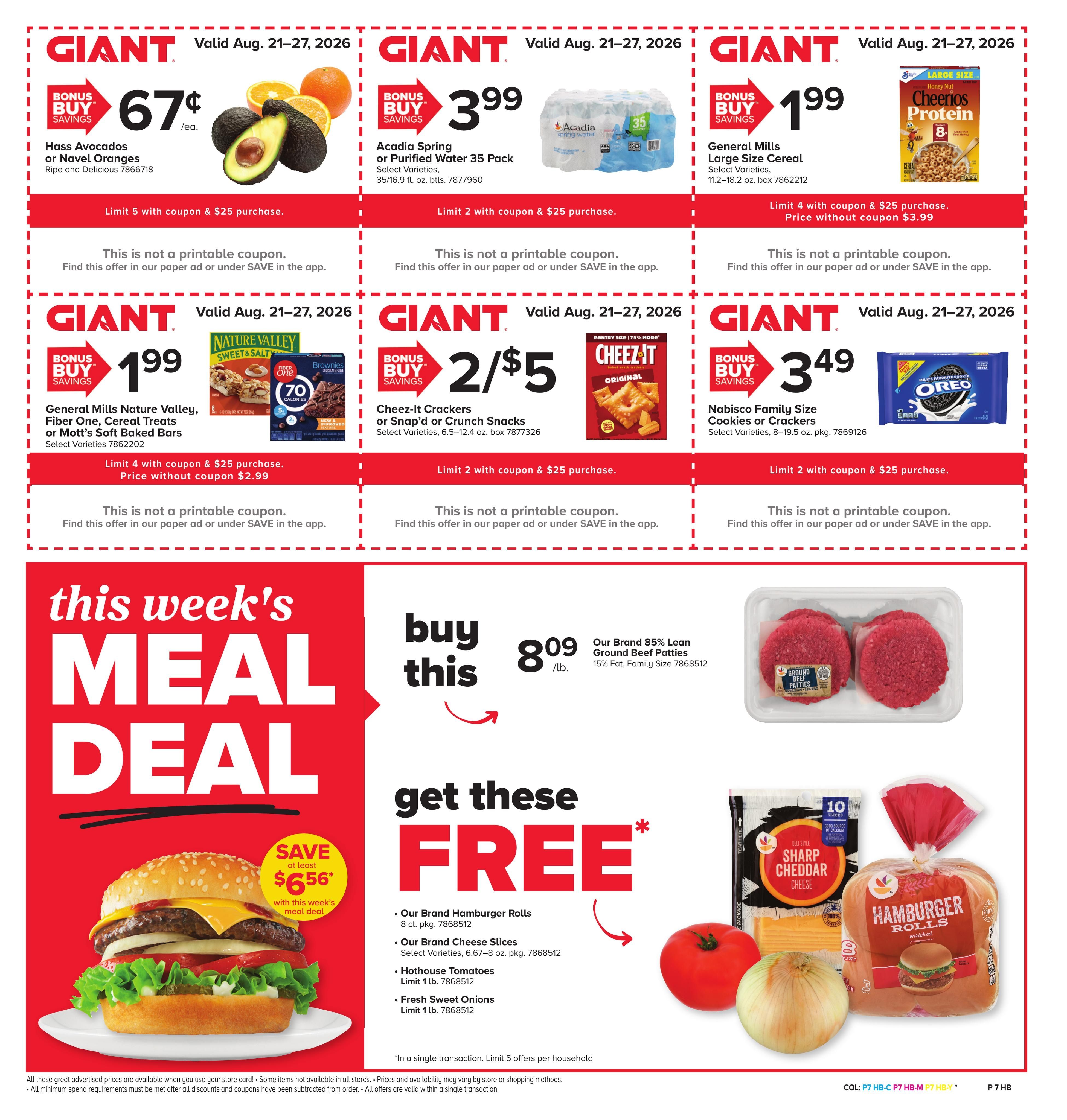 Giant Food Stores (Philadelphia–Haddon Heights Area, NJ–PA) Weekly Ad August 21 - 27, 2026