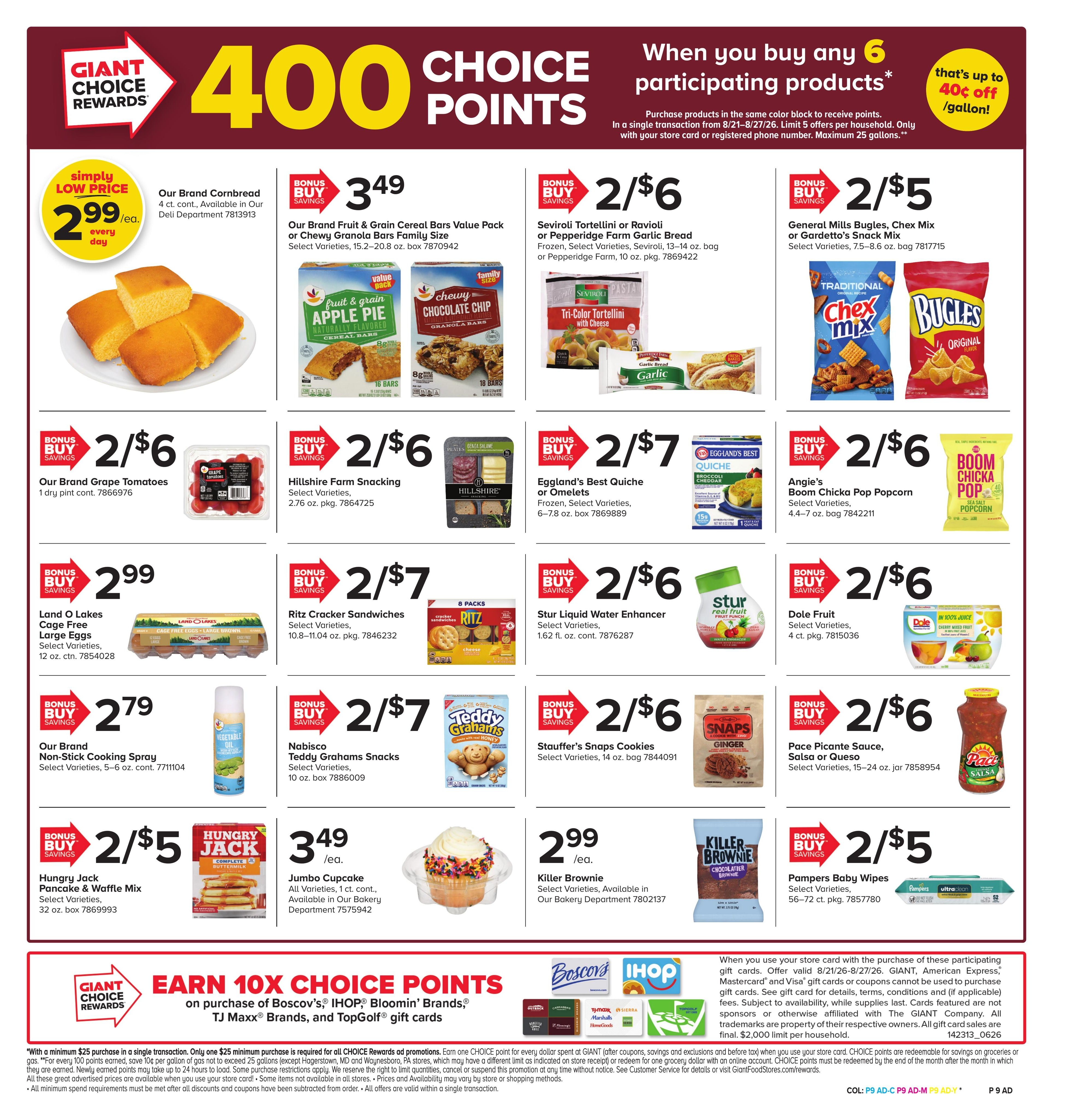 Giant Food Stores (Philadelphia–Haddon Heights Area, NJ–PA) Weekly Ad August 21 - 27, 2026