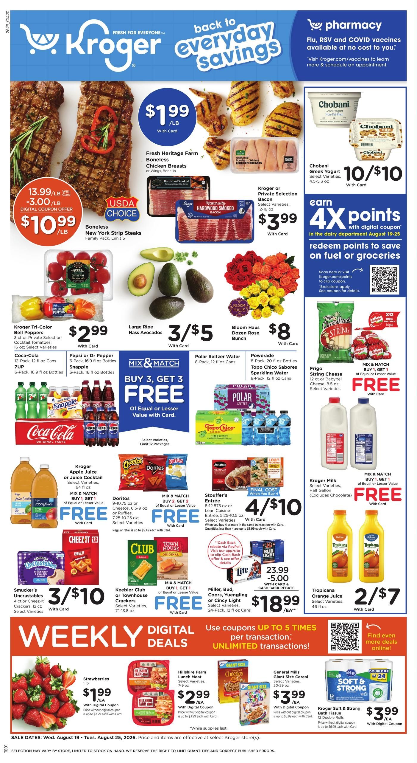 Kroger (Aberdeen Area, OH) Weekly Ad August 19 - 25, 2026