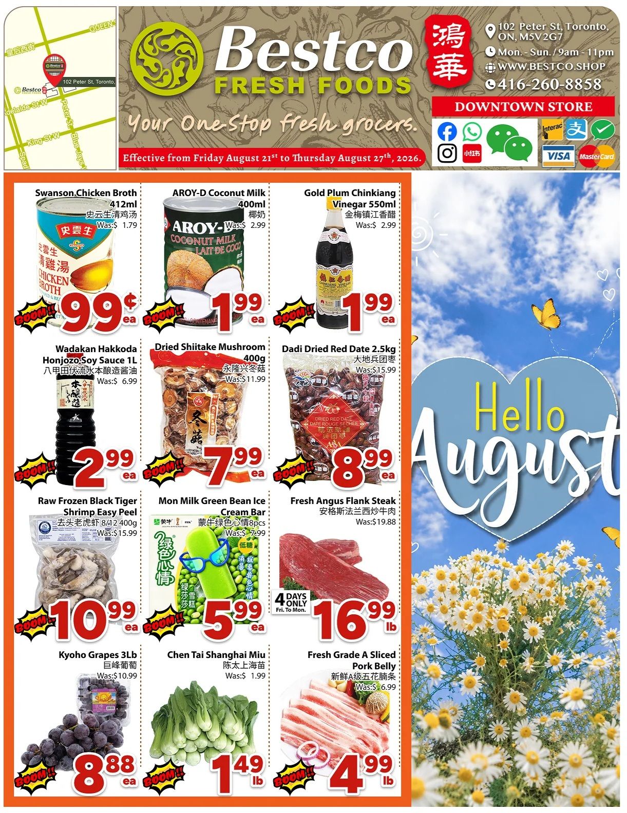BestCo Food Mart (Downtown Toronto) Flyer August 21 to 27