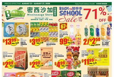 Btrust Supermarket (Mississauga) Flyer August 21 to 27