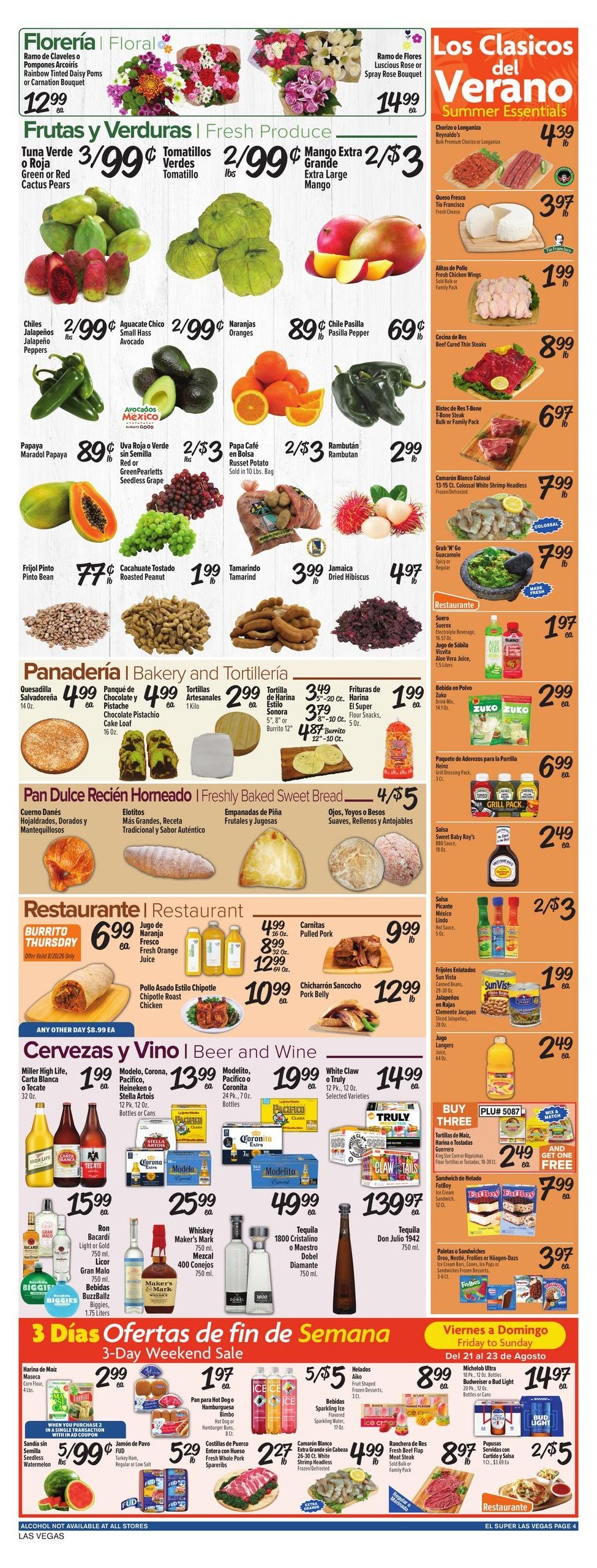 El Super (Henderson–Las Vegas Area, NV) Weekly Ad August 19 - 25, 2026