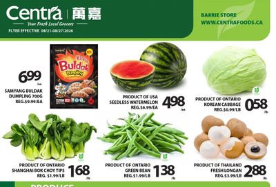 Centra Foods (Barrie) Flyer August 21 to 27
