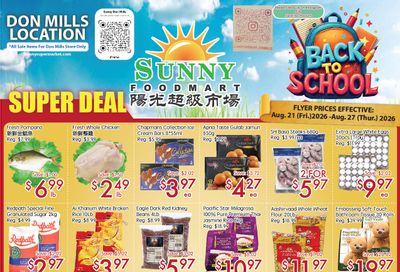 Sunny Foodmart (Don Mills) Flyer August 21 to 27