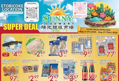 Sunny Foodmart (Etobicoke) Flyer August 21 to 27