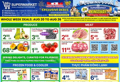 88 Supermarket Flyer August 20 to 26