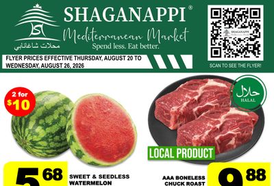 Shaganappi Mediterranean Market Flyer August 20 to 26