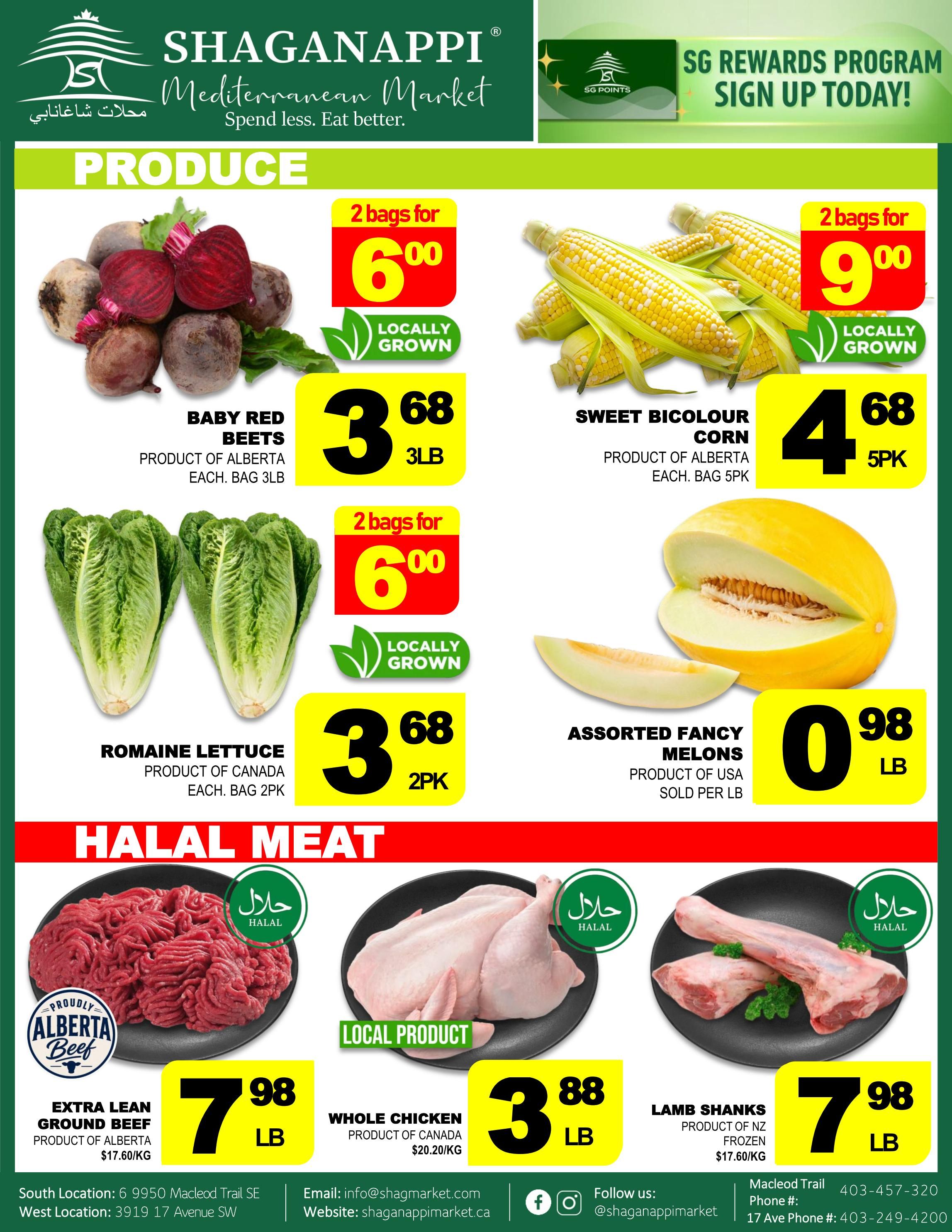 Shaganappi Mediterranean Market Flyer August 20 to 26