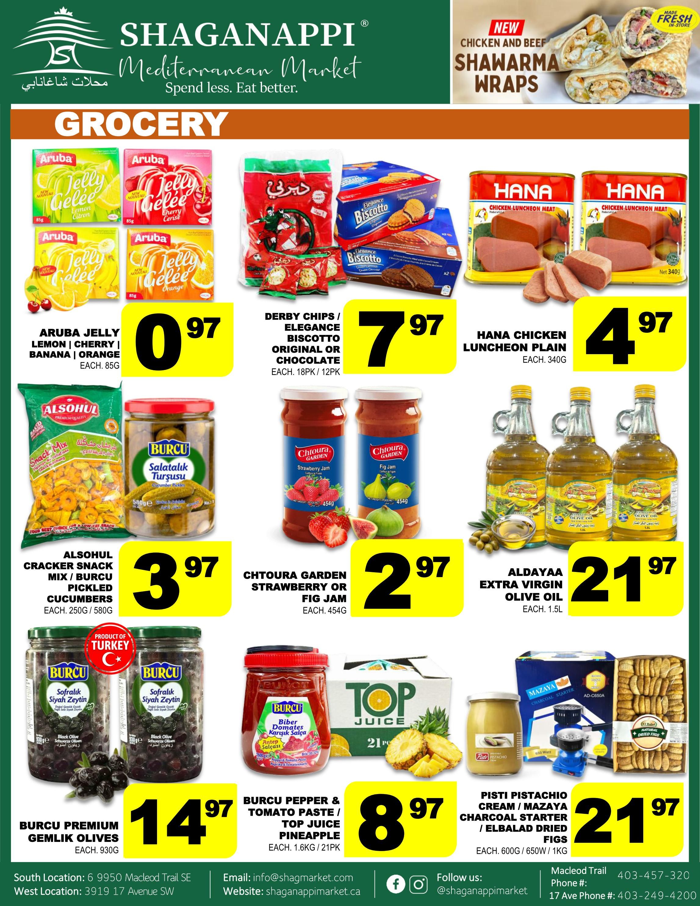 Shaganappi Mediterranean Market Flyer August 20 to 26
