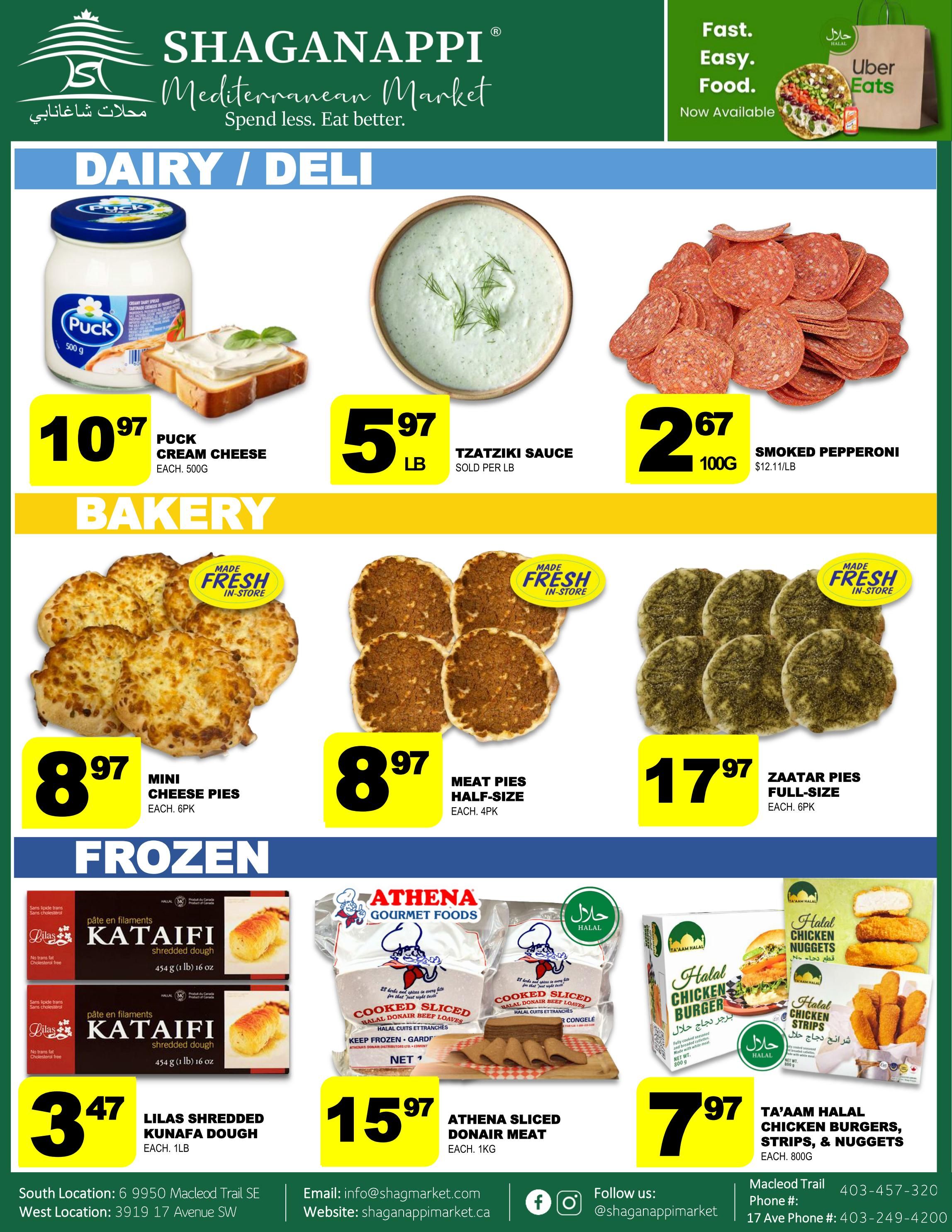 Shaganappi Mediterranean Market Flyer August 20 to 26