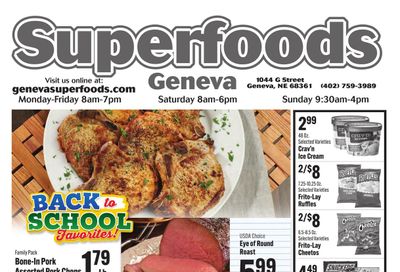 Geneva Super Foods Weekly Ad August 18 - 24, 2026