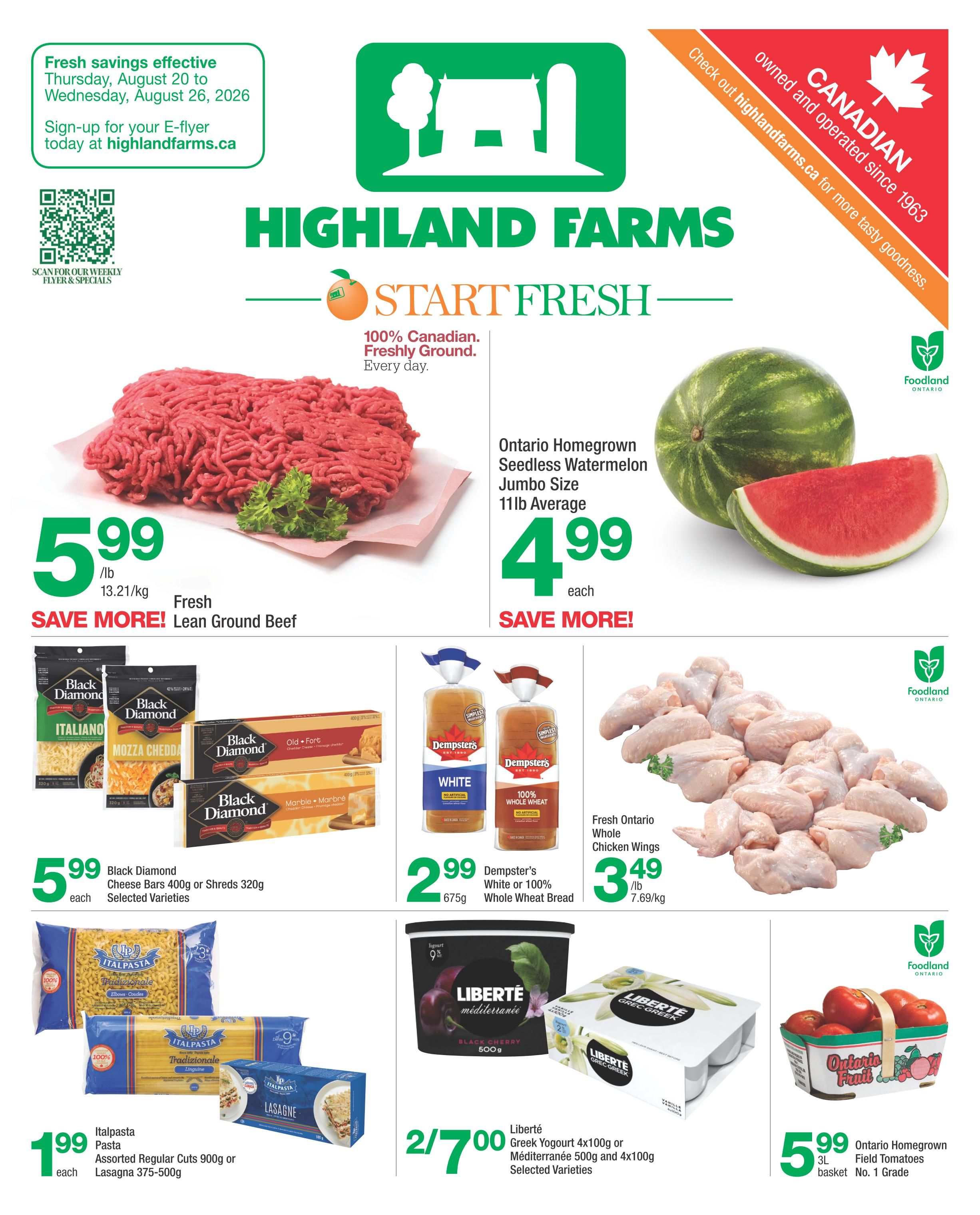 Highland Farms Flyer August 20 to 26