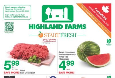 Highland Farms Flyer August 20 to 26