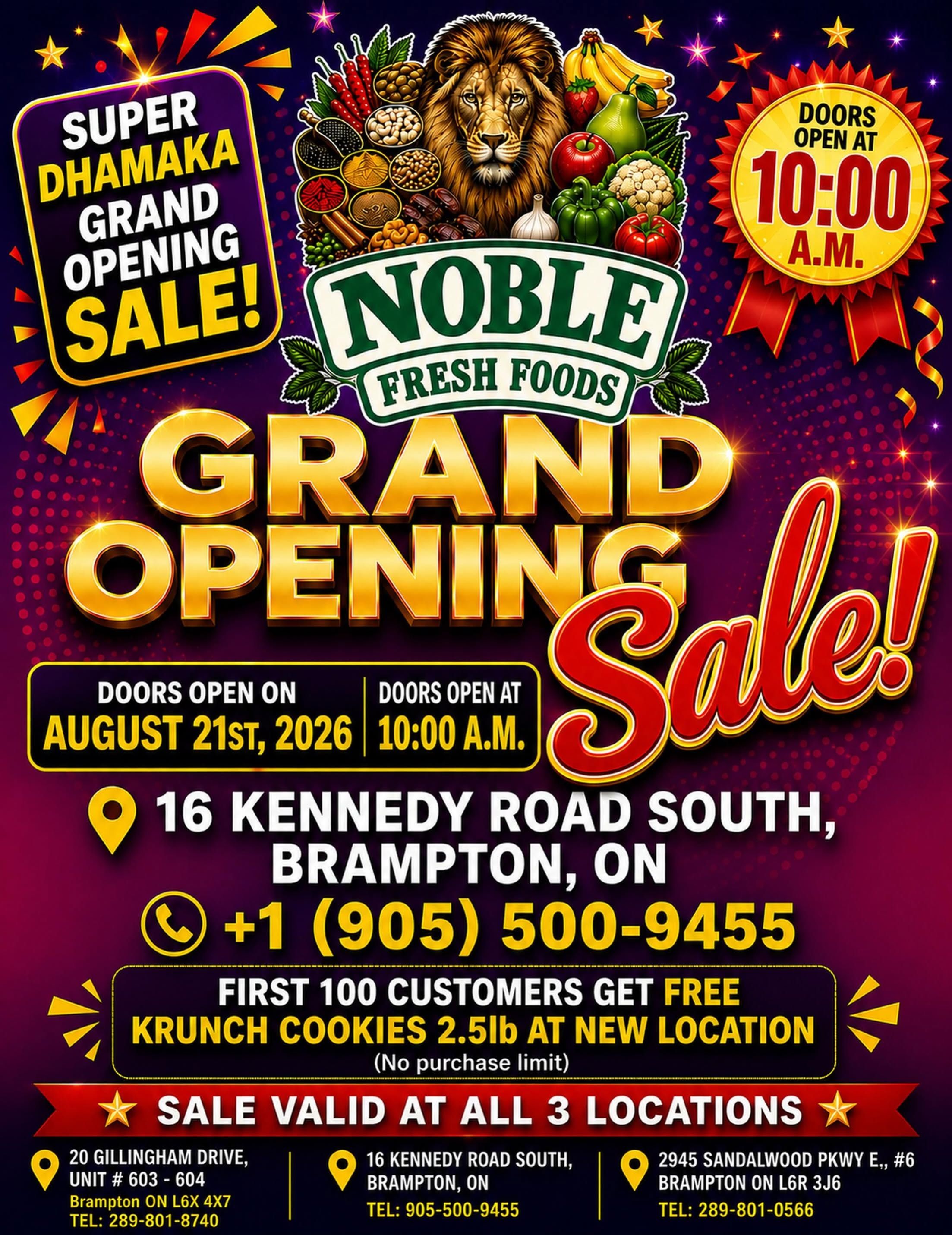 Noble Fresh Foods Flyer August 21 to 26