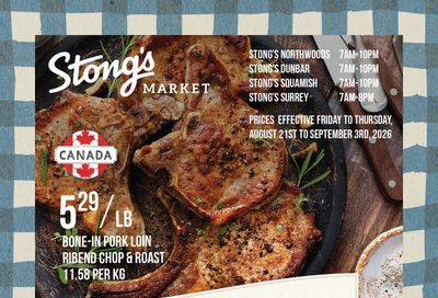 Stong's Market Flyer August 21 to September 3
