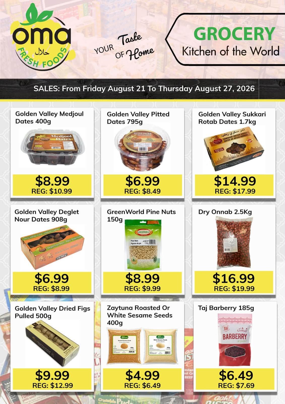 Oma Fresh Foods Flyer August 21 to 27