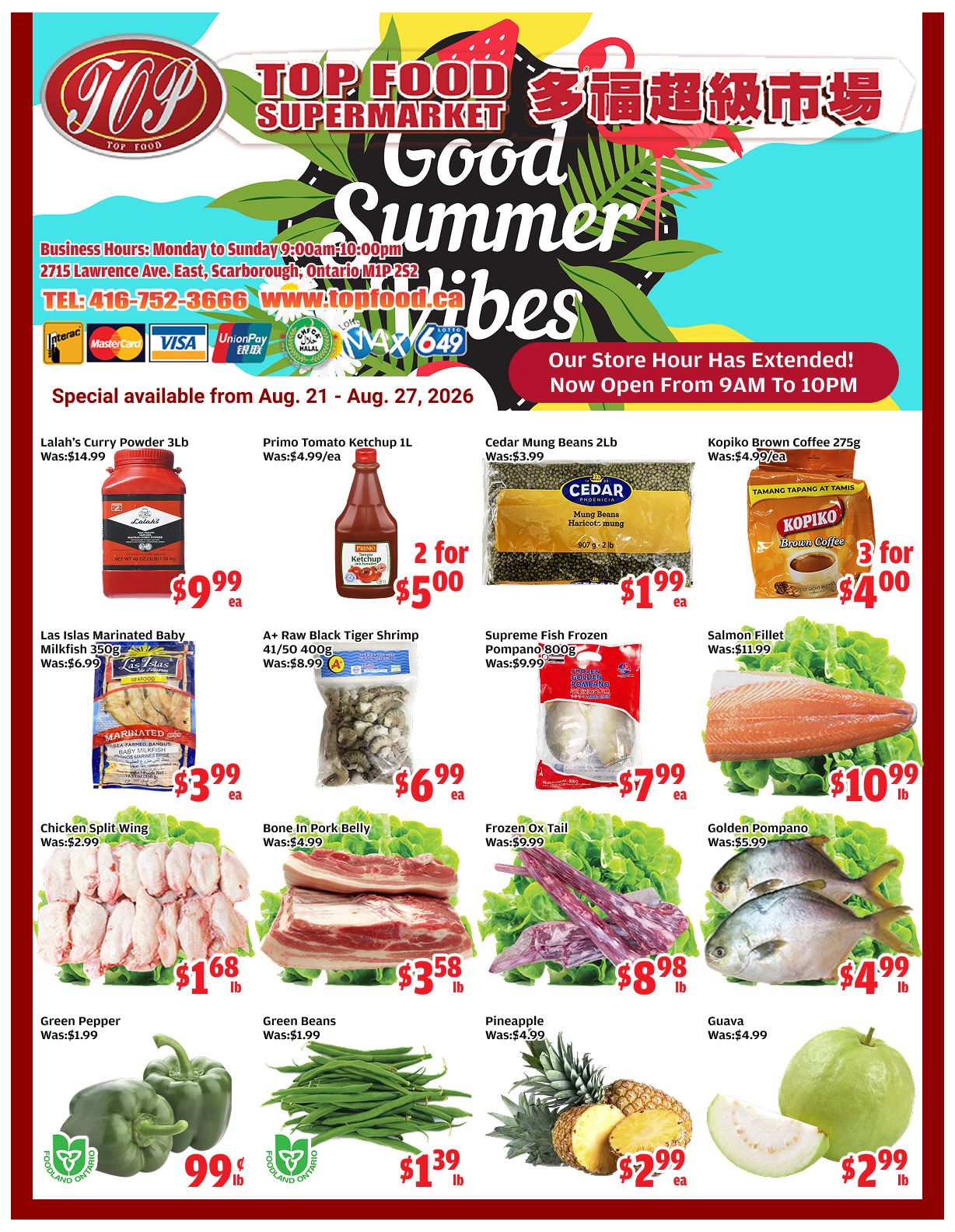 Top Food Supermarket Flyer August 21 to 27