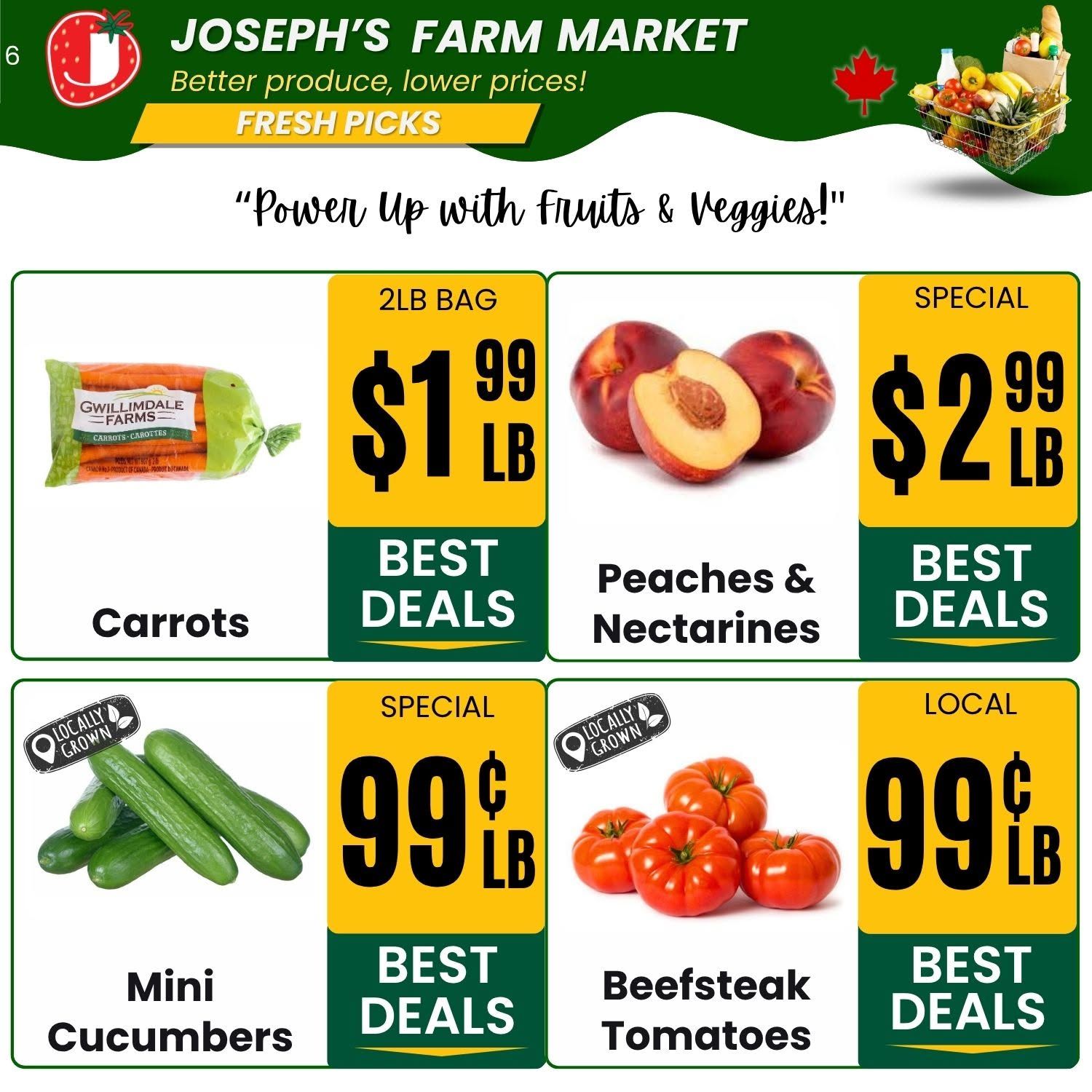 Joseph's Farm Market Flyer August 21 to 26