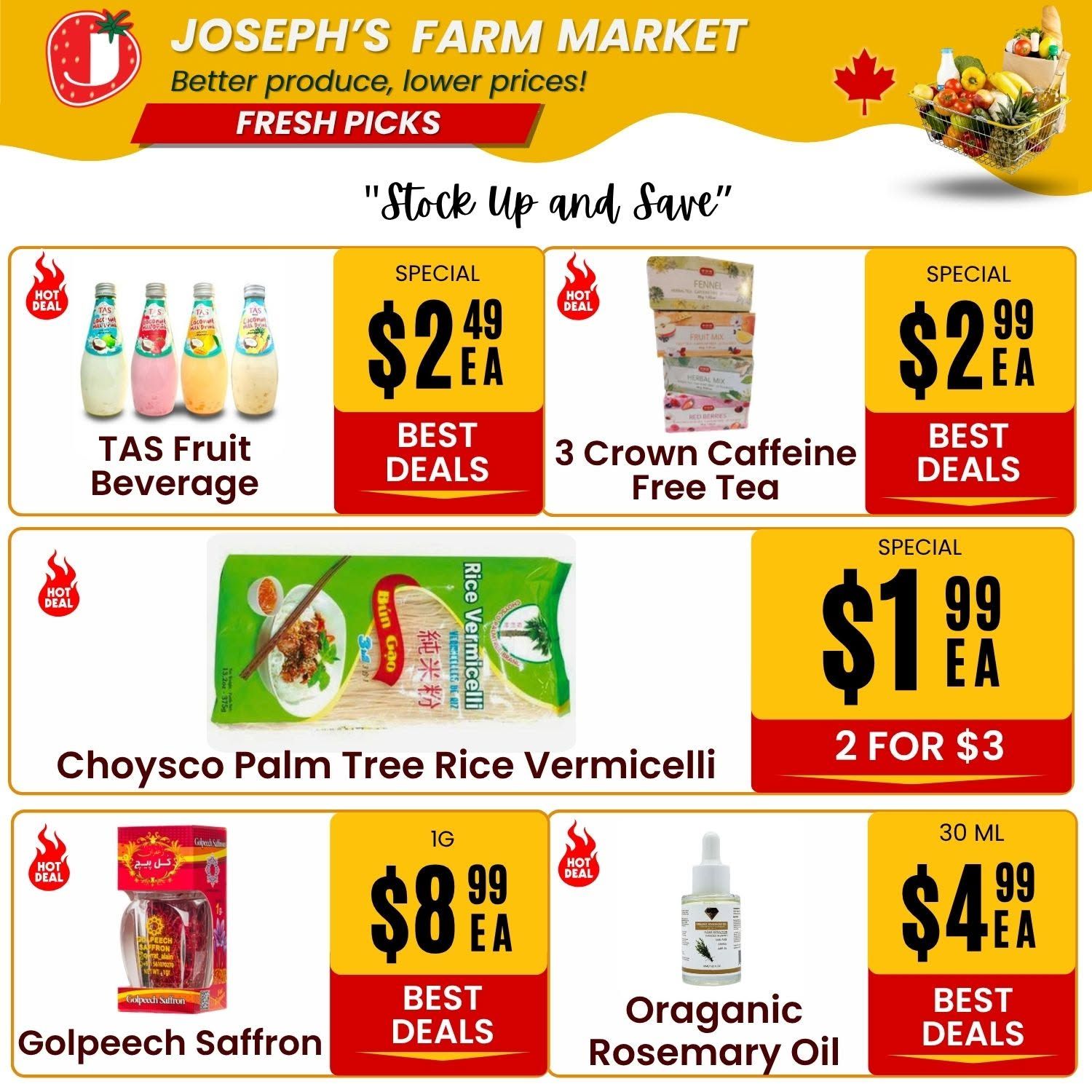 Joseph's Farm Market Flyer August 21 to 26