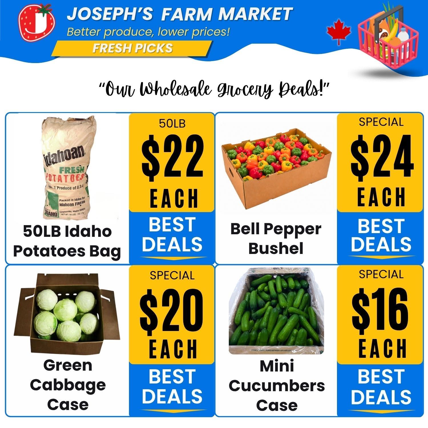 Joseph's Farm Market Flyer August 21 to 26