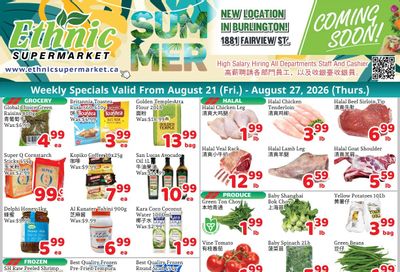 Ethnic Supermarket (Milton) Flyer August 21 to 27