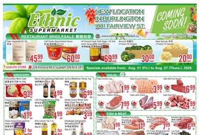 Ethnic Supermarket (Guelph) Flyer August 21 to 27