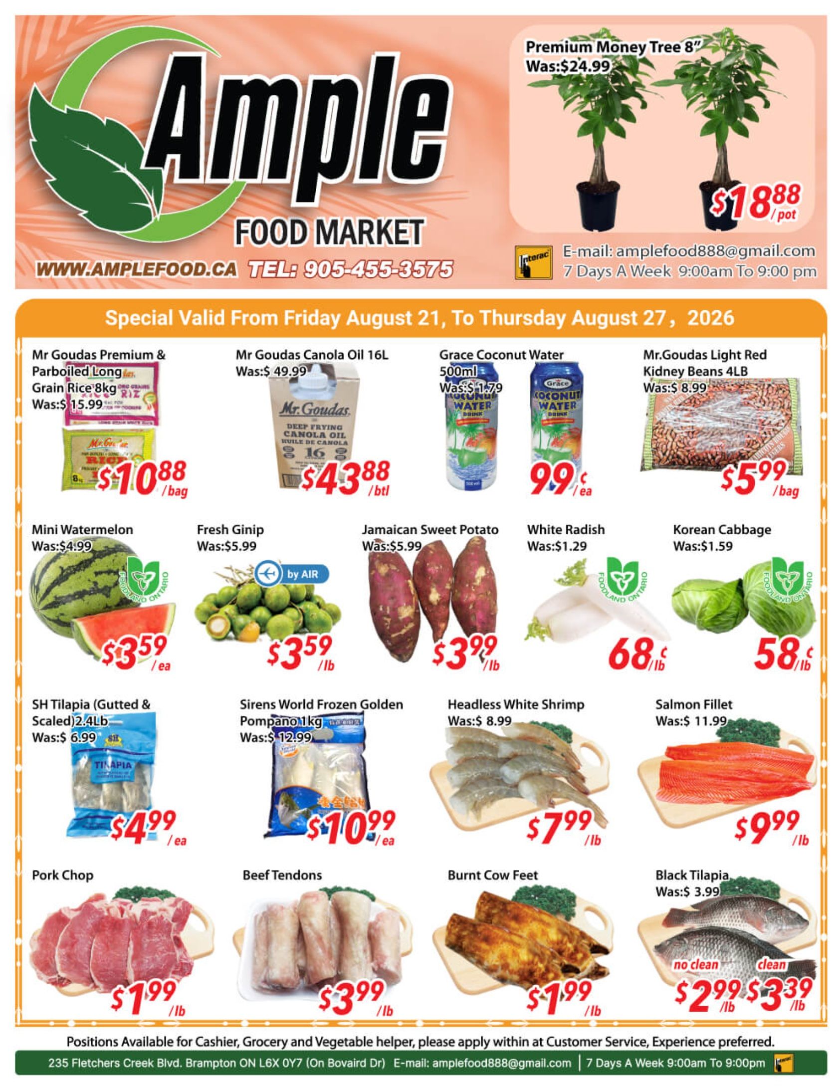 Ample Food Market (Brampton) Flyer August 21 to 27