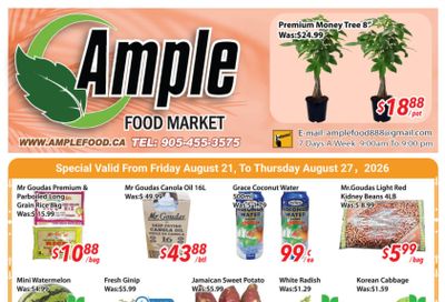 Ample Food Market (Brampton) Flyer August 21 to 27