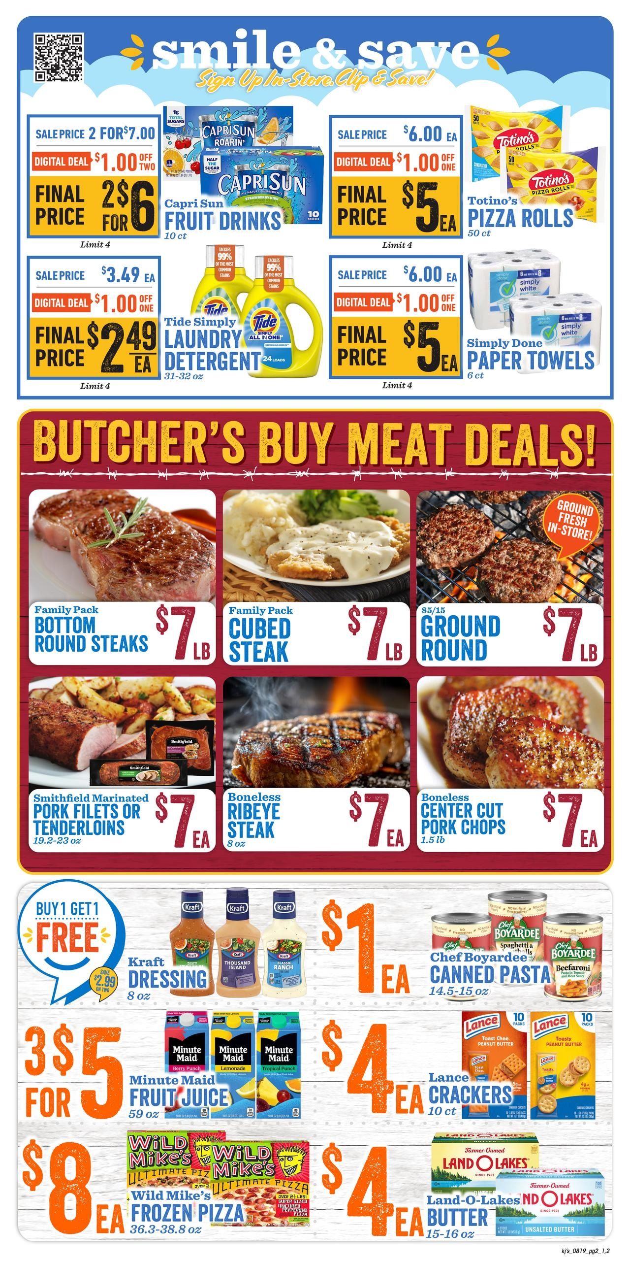 Kj’s Market Weekly Ad August 19 - 25, 2026