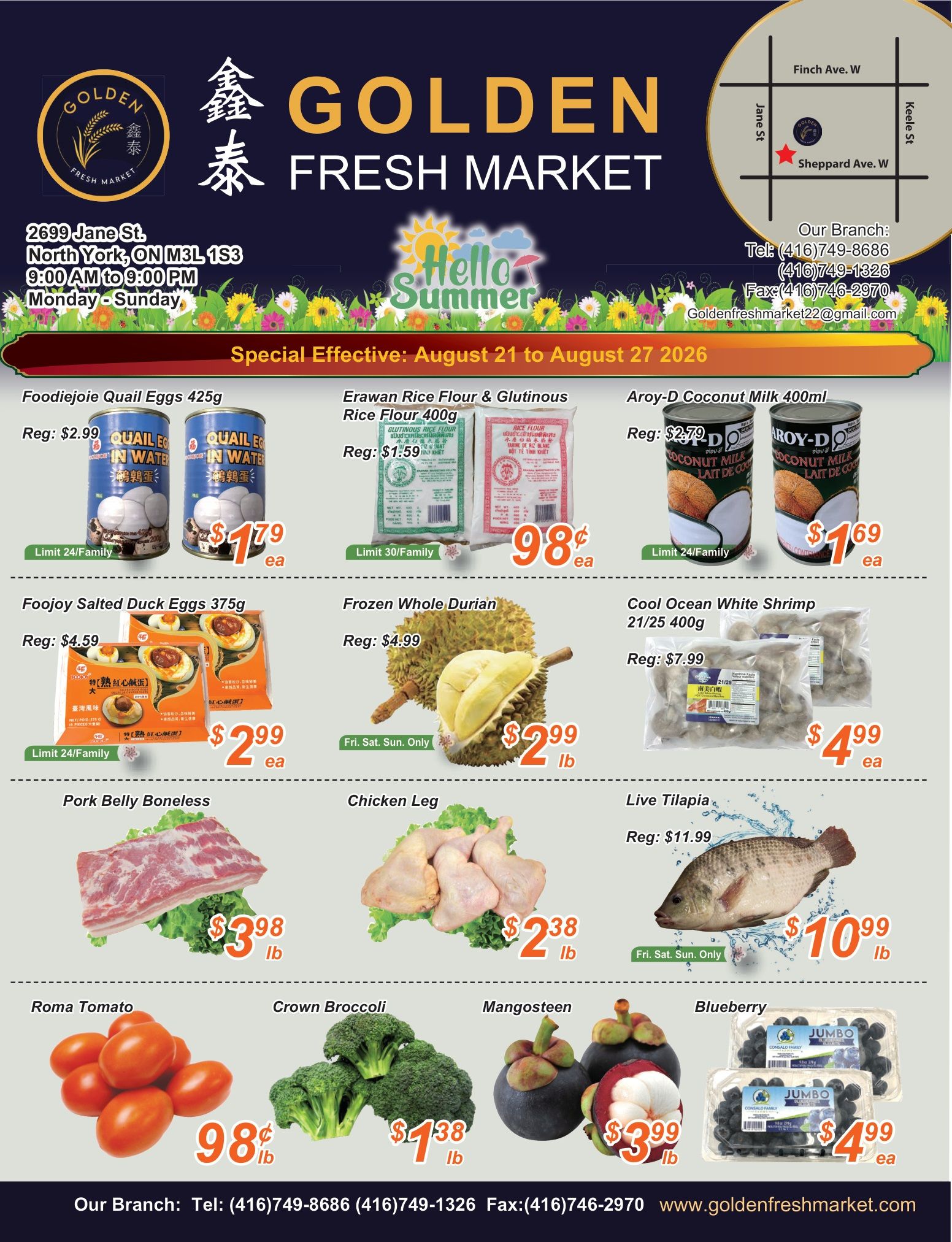 Golden Fresh Market Flyer August 21 to 27