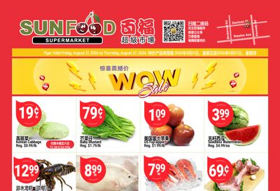 Sunfood Supermarket Flyer August 21 to 27
