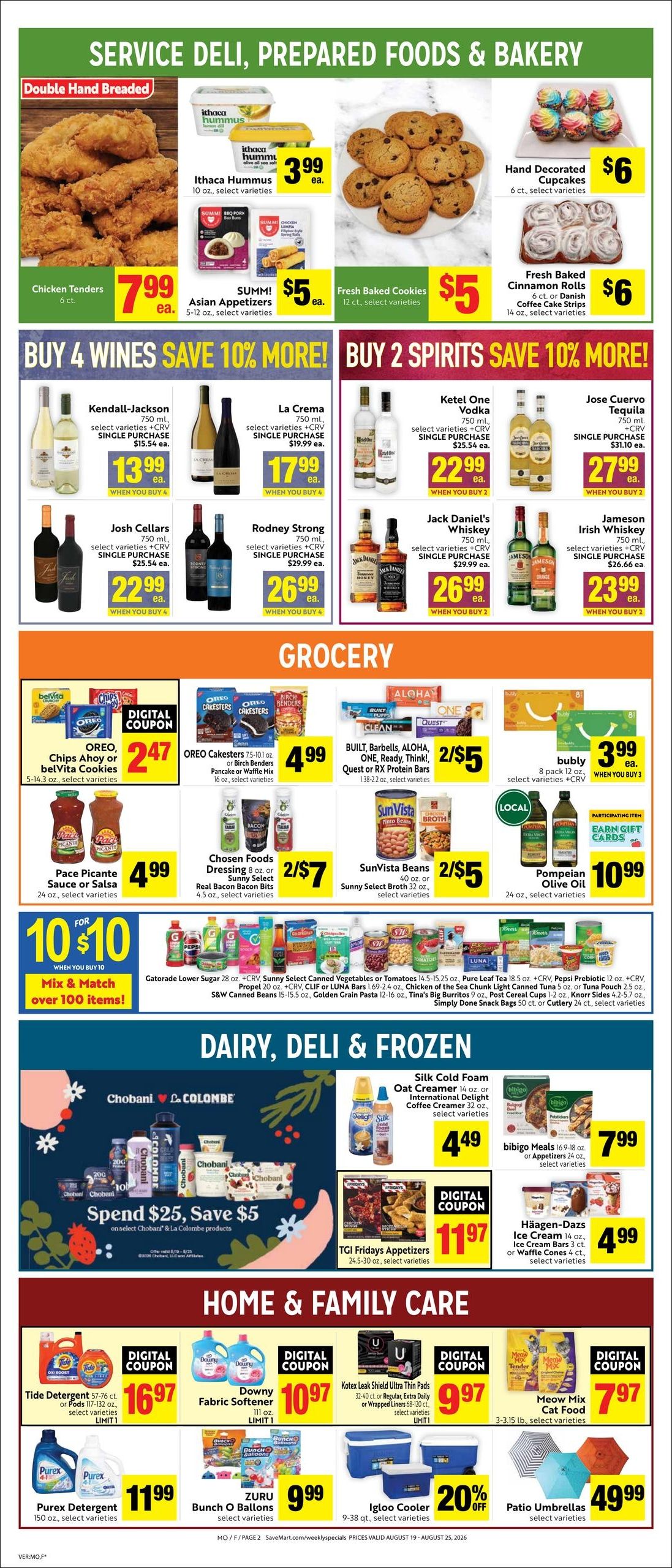 Save Mart (Clovis–Fresno Area, CA) Weekly Ad August 19 - 25, 2026