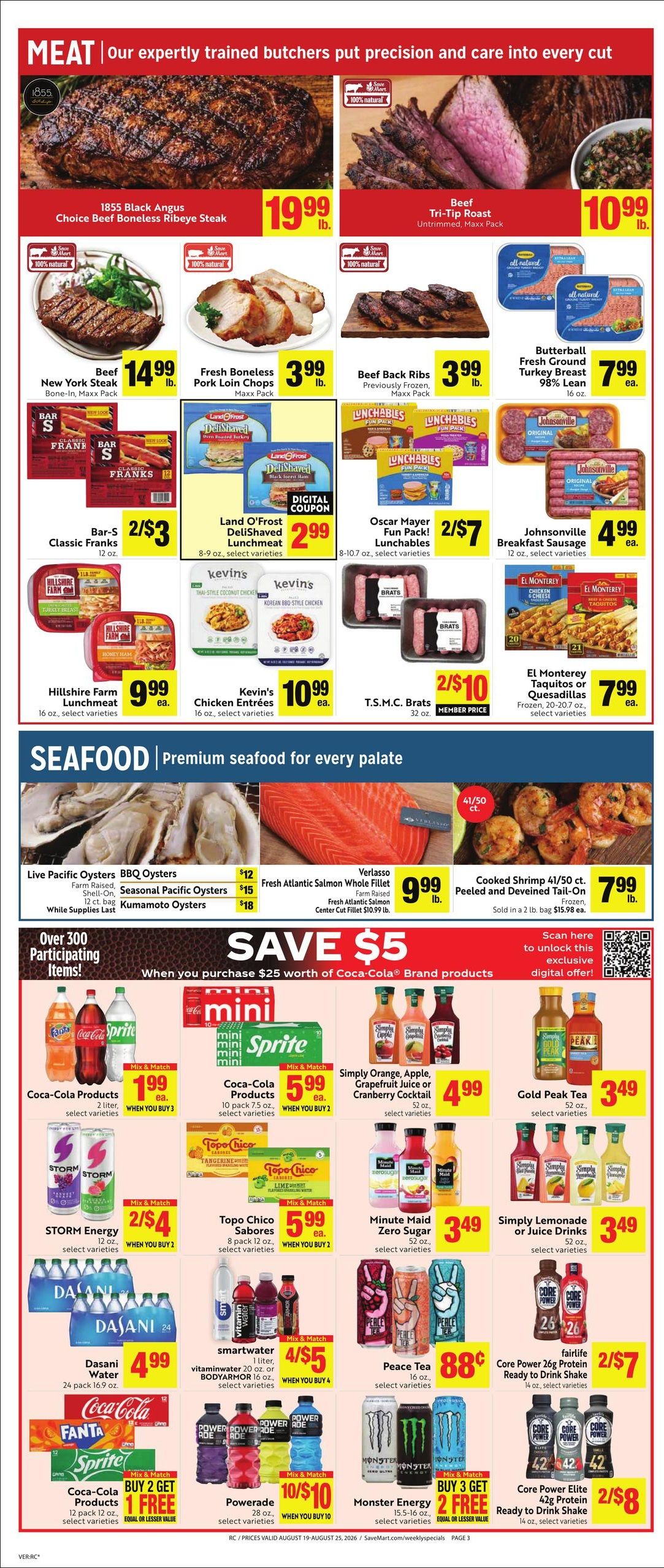 Save Mart (Reno–Sparks Area, NV) Weekly Ad August 19 - 25, 2026