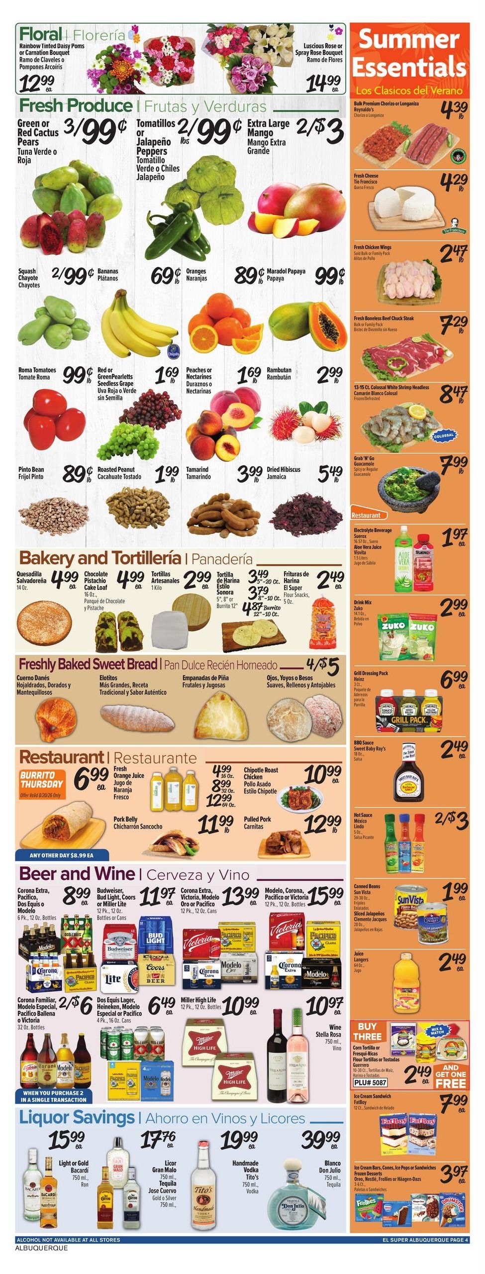 El Super (Rio Rancho–Albuquerque Area, NM) Weekly Ad August 19 - 25, 2026