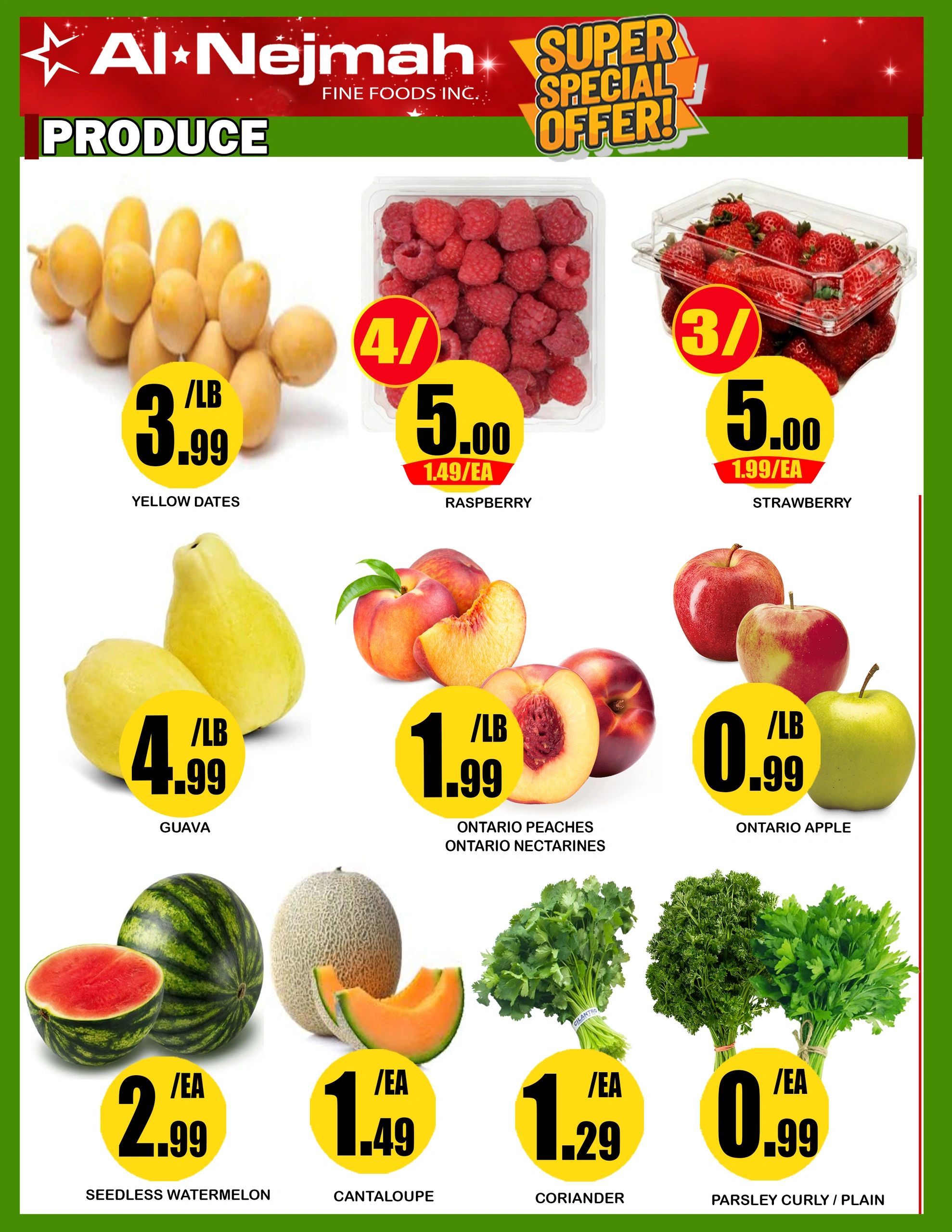 Alnejmah Fine Foods Inc. Flyer August 21 to 27