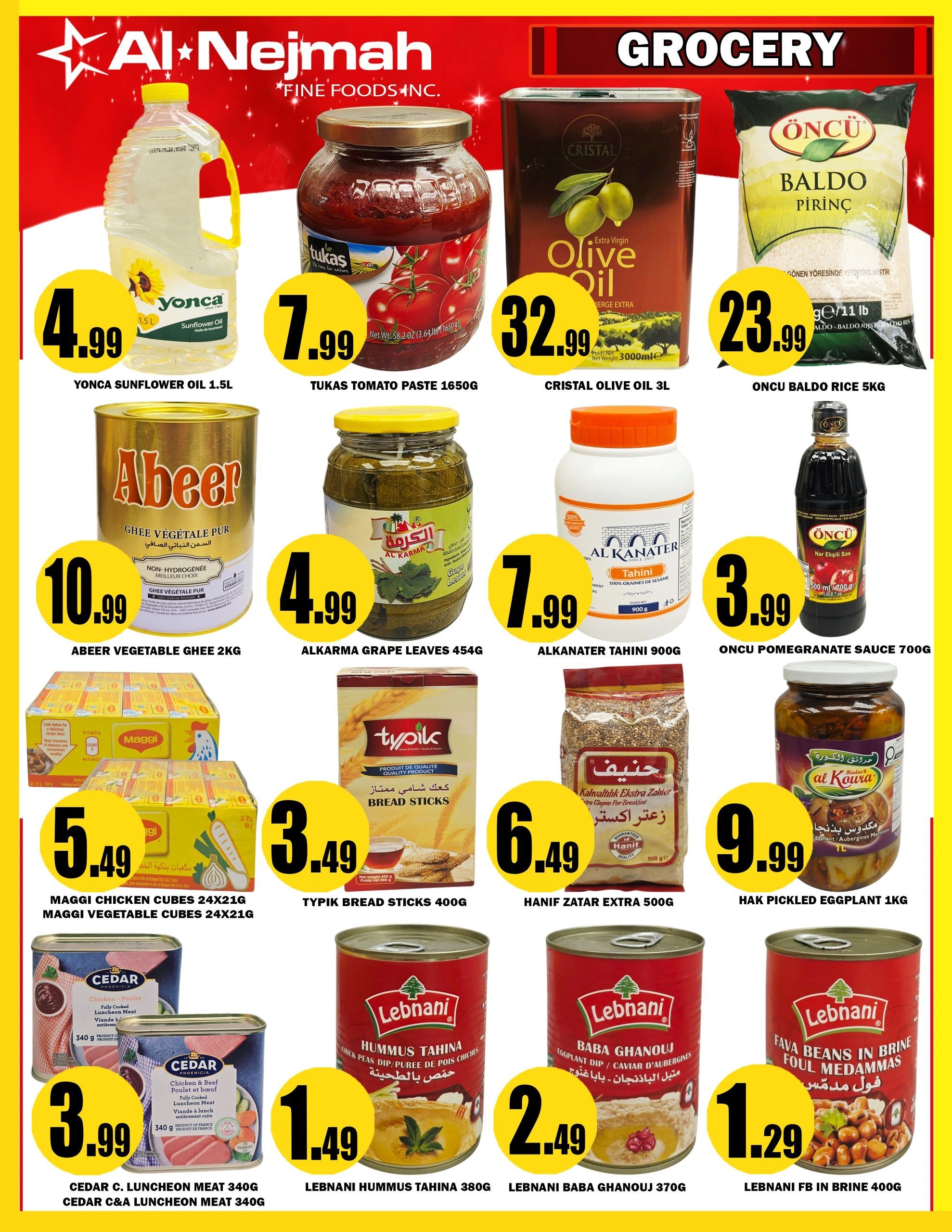 Alnejmah Fine Foods Inc. Flyer August 21 to 27