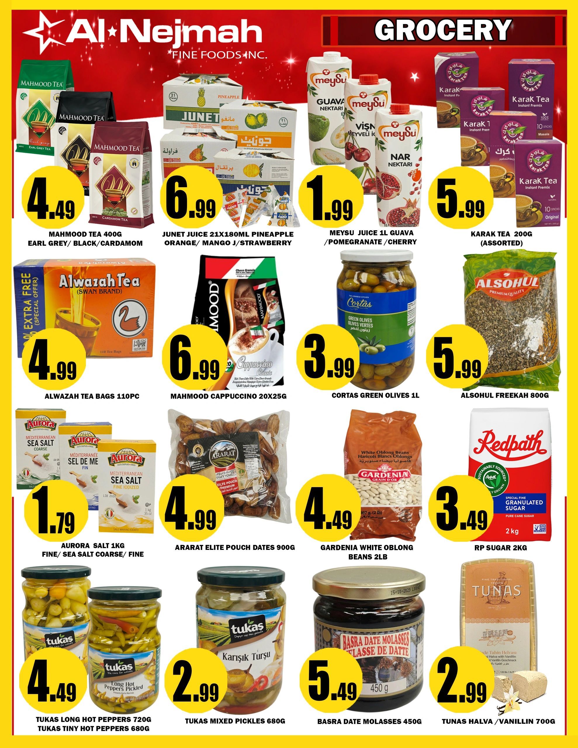Alnejmah Fine Foods Inc. Flyer August 21 to 27