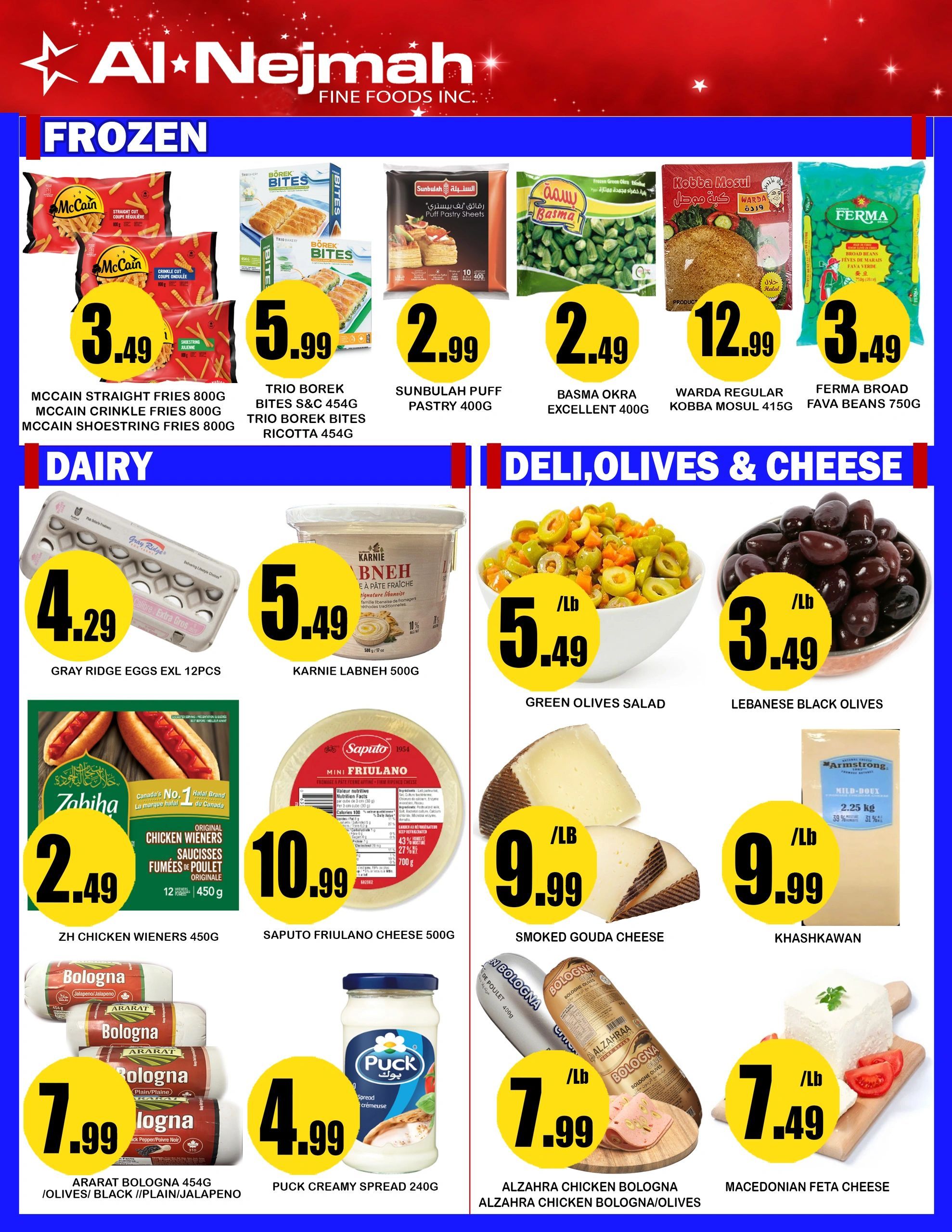 Alnejmah Fine Foods Inc. Flyer August 21 to 27
