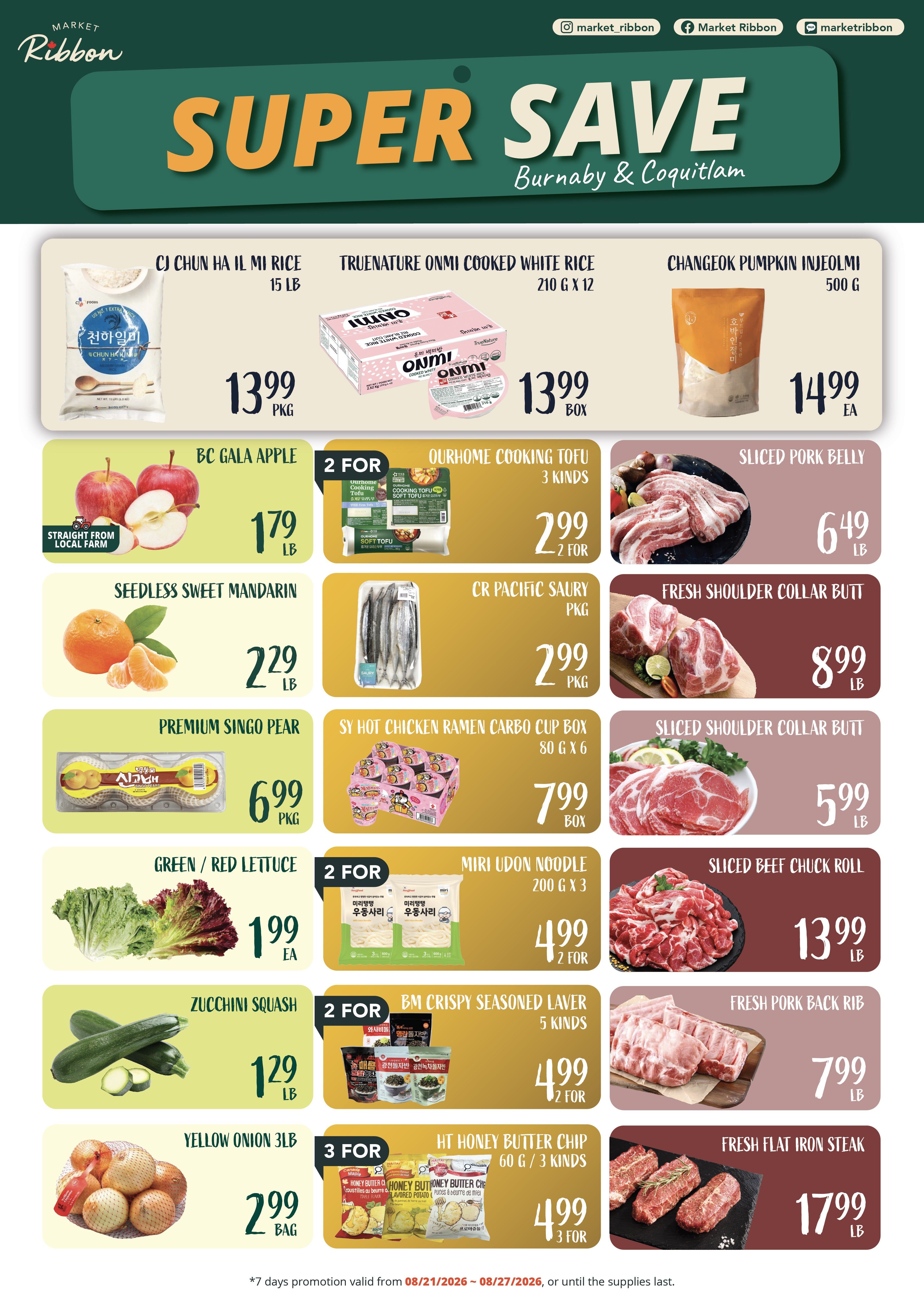 Market Ribbon Flyer August 21 to 27