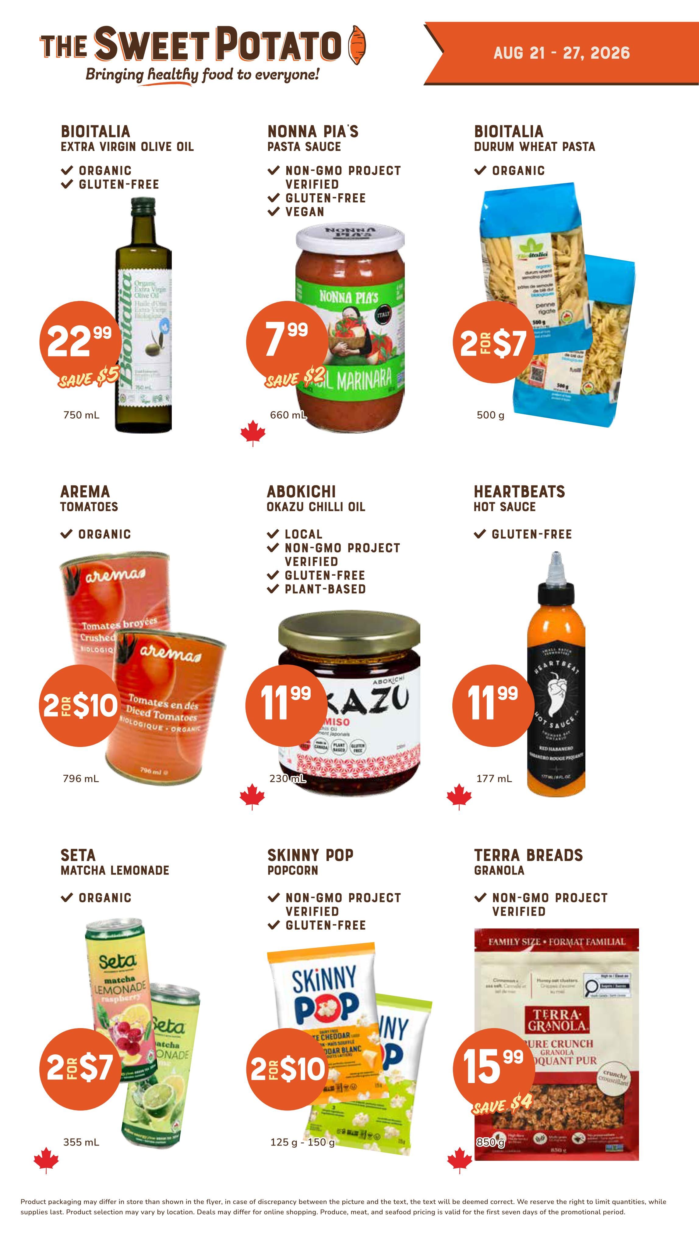 The Sweet Potato Flyer August 21 to 27